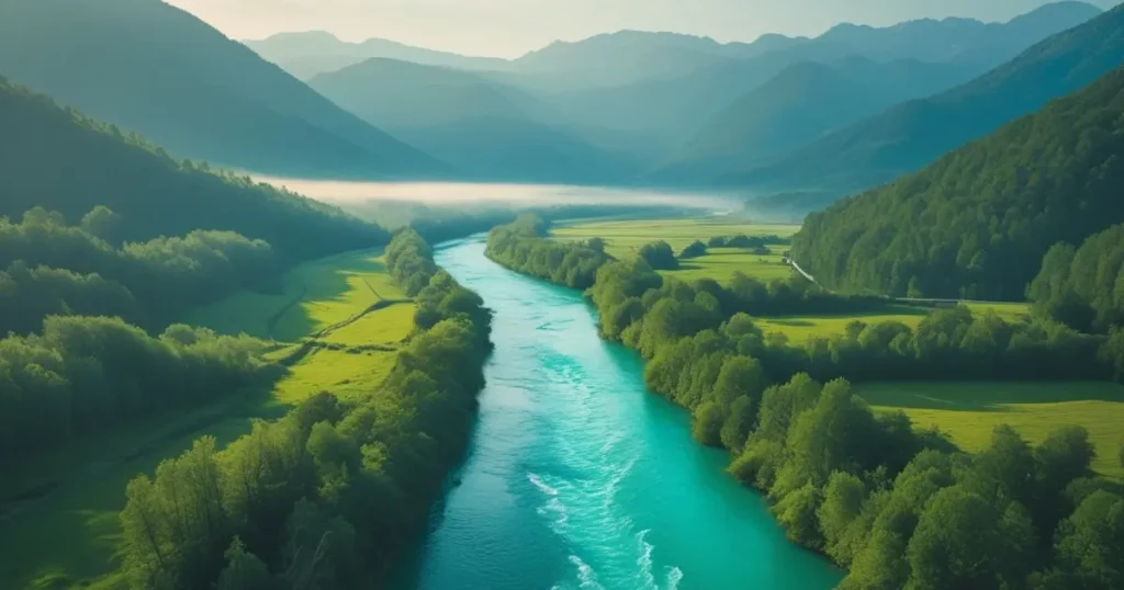 Slovenia Soča River emerald water Julian Alps sustainable tourism European hidden gem Alpine landscape
